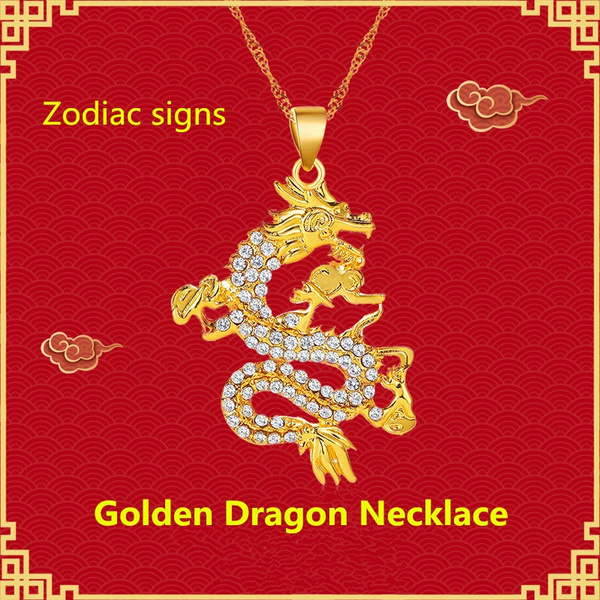 Lucky deals dragon necklace