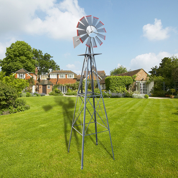 8ft Metal Windmill Yard Garden Wind Mill Wish 8ft Metal Windmill Yard Garden Wind, Metal Windmill For Garden