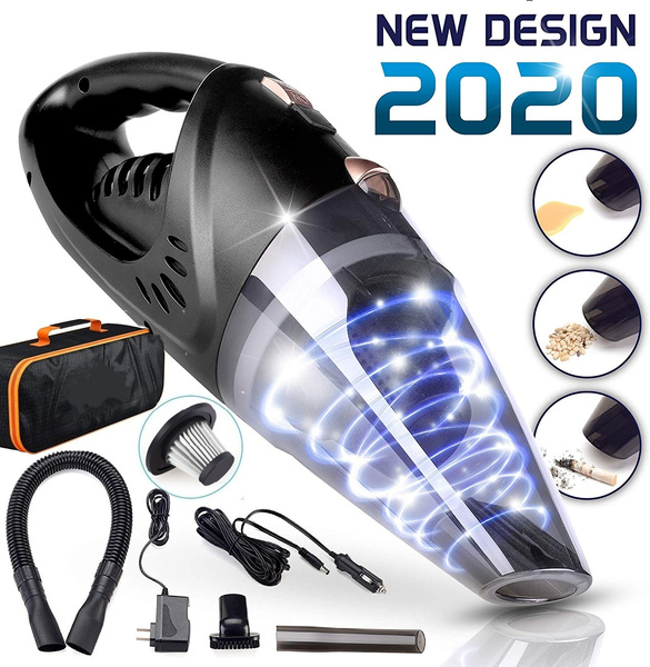 Rechargeable,106W Lithium Battery Strong Aluminum Fan Handheld Vacuum Cleaner Cordless Small&Lightweight Powerful Portable Vacuum & 2 Adapter Charging Cables Vacuum Cleaner