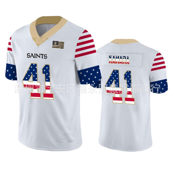2020 American Flag Edition NFL New Orleans Saints No.41 Kamara Jersey
