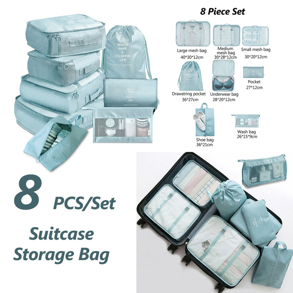 8 PCS Packing Cubes Travel Pouch 