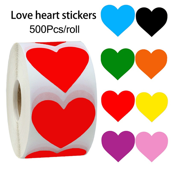 Labels Stickers Gifts, Love Heart Stickers