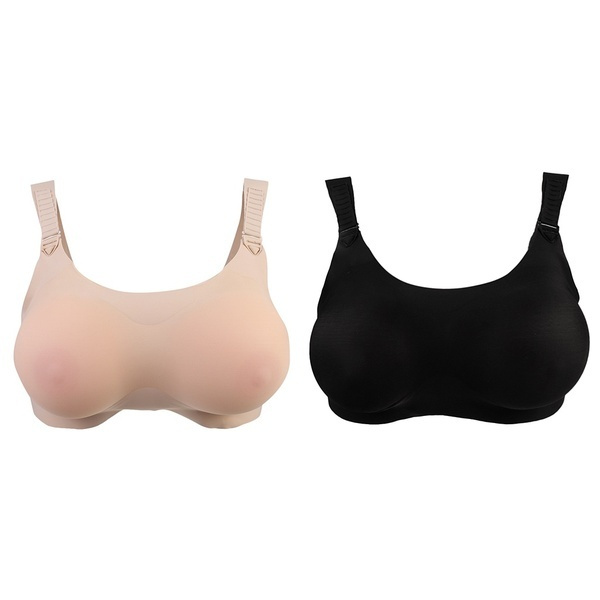 400-1000g Silicone Pocket Bra Breast Forms Enhancers Crossdresser Bra  Mastectomy Bra