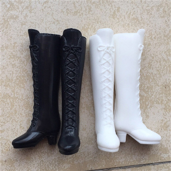 Long Boots Casual High Heels Cute Shoes Clothes For  Doll Dress Accessor TEES LL 