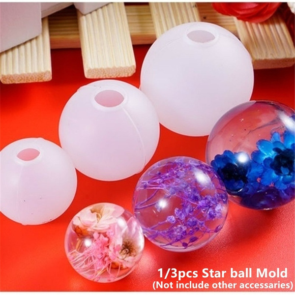 DIY Large Ball Sphere Resin Mold Round Ball Resin Epoxy Silicone
