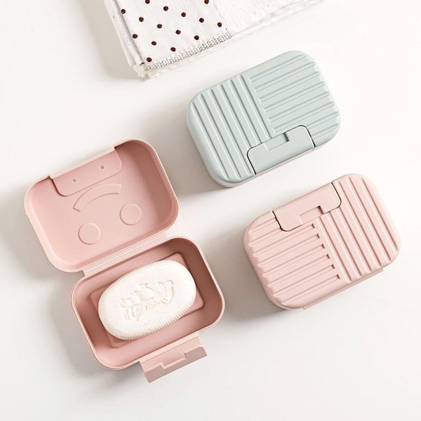 Schneespitze 3 Pcs Travel Soap Box,Impermeabile Seal Up Soap Box Sapone Del Contenitore Saponetta Portatile per I Viaggi Di Trekking Famiglia Palestra Scuola Bagno