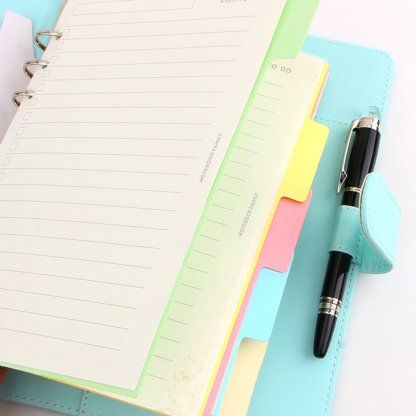 5 Pcs A5/A6/A7 Original Classic Spiral Notebook Divider, Cute Fine ...