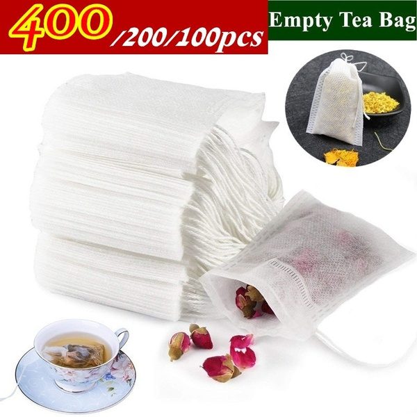 Sachet String 100/200/400pcs Bags For Tea Bag Infuser With String Heal Seal Sachet ...
