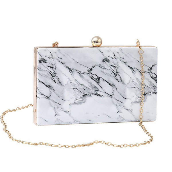 marble clutch bag