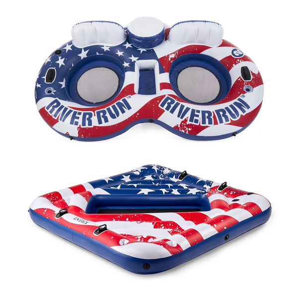 intex american flag float