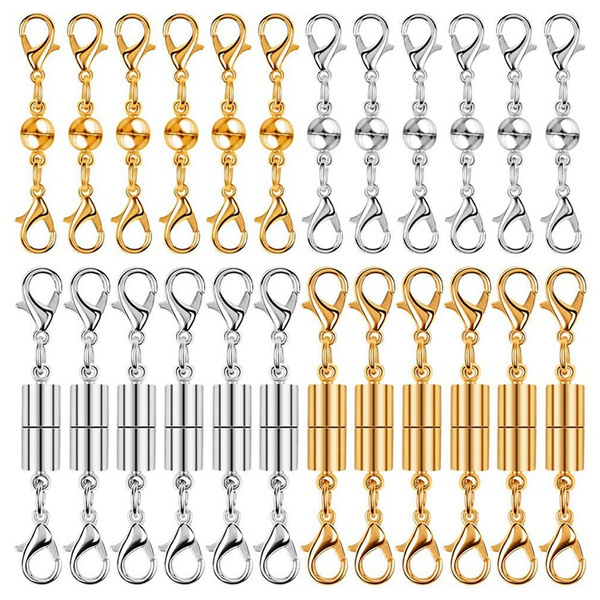 24Pcs Necklace Clasp Magnetic Jewelry 