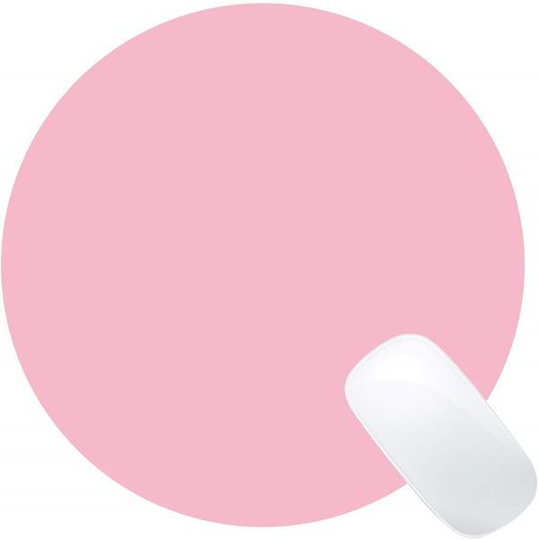 Single Circular Blank Mouse Pad Pink Round Mouse Pads Diameter Wish
