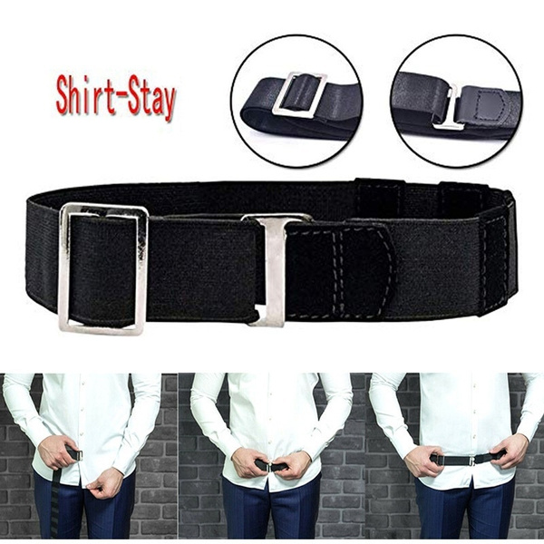 rubber shirt stay belt