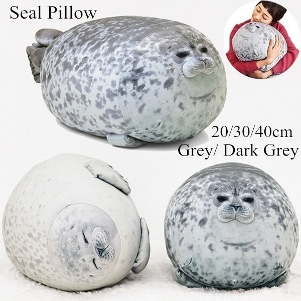 30/40cm Chubby Blob Seal Plush Pillow Animal Toy Cute Ocean Animal Stuffed Doll 