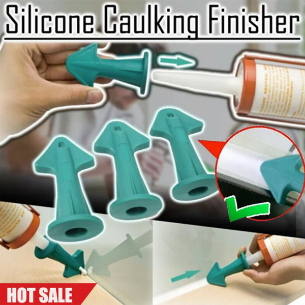 3pcs Silicone Caulking Finisher Tool Nozzle Spatulas Filler Spreader Tools Kit 