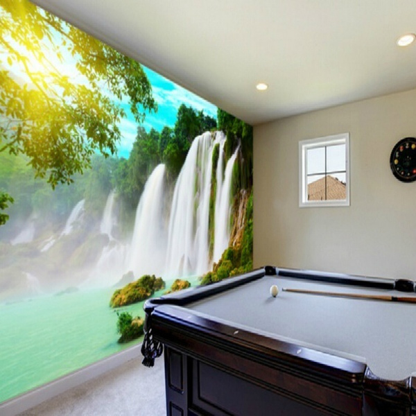 Wholesale Custom Any Size 3D Wall Murals Wallpaper Forest Waterfall  Landscape Wall Painting Living Room Bedroom Photo Mural Wallpaper Roll From  m.alibaba.com