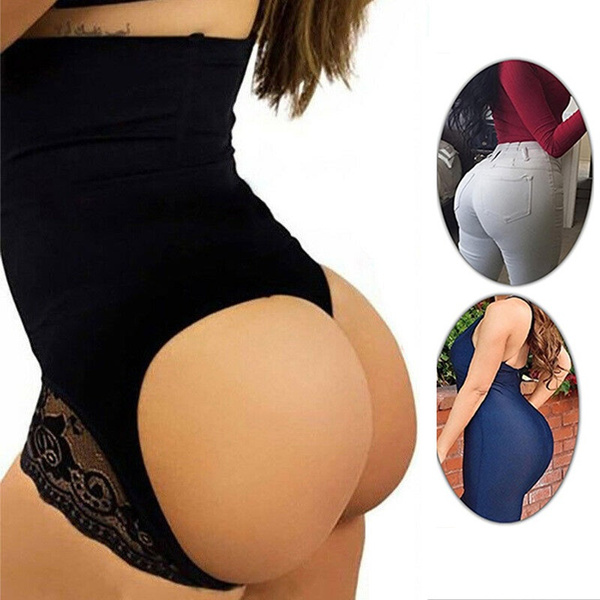 Women Bum Lifter Body Shaper Tummy Control High Waist Thong Panties Butt  Lifter Girdle Underwear Briefs