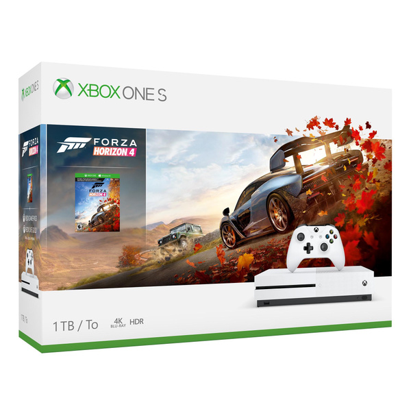 Microsoft 234-01121 Xbox One S 1TB Forza Horizon 4 LEGO Speed Champions  Bundle, White 