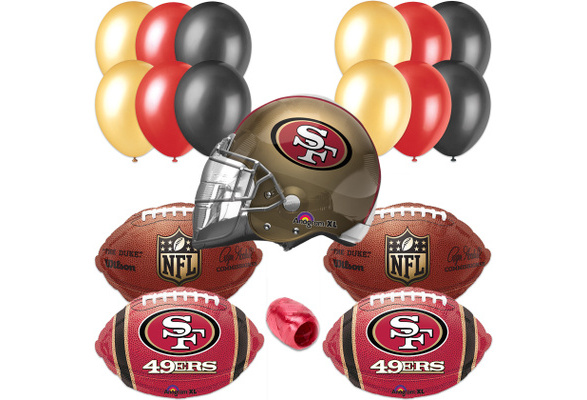 17 San Francisco 49ers NFL Football Foil Balloon