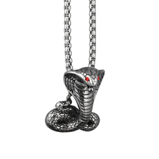 Steel, Cobra, Stainless Steel, punk necklace