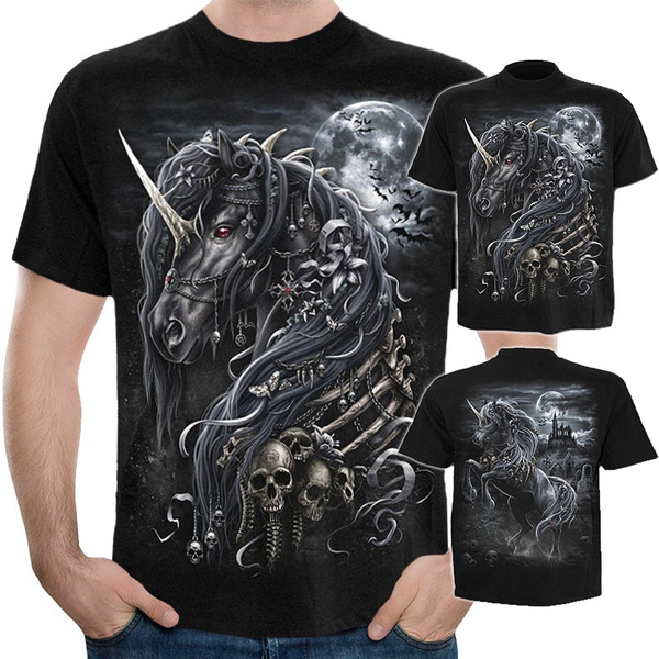 unicorn skull shirt