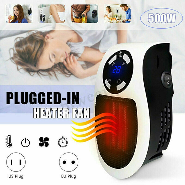 Heating, Cooling & Air Portable Mini Electric PlugIn Wall Heater Handy