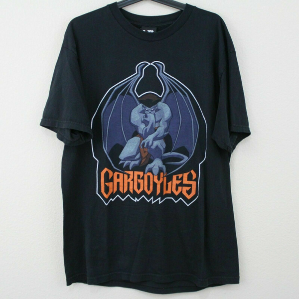 VTG NEW Gargoyles Giant Mens Large Spell Out Warrior USA T-Shirt Size S-3XL