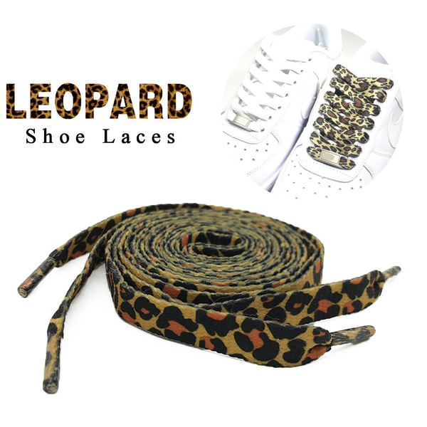 leopard print shoe laces