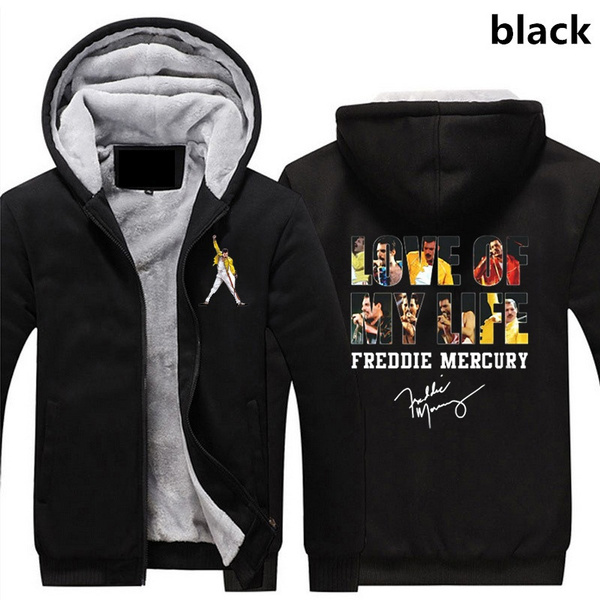 Freddie Mercury Official Classic Winter Fleece Mens Sweatshirts Jacket Hoodies Men s Casual Pullover Coat