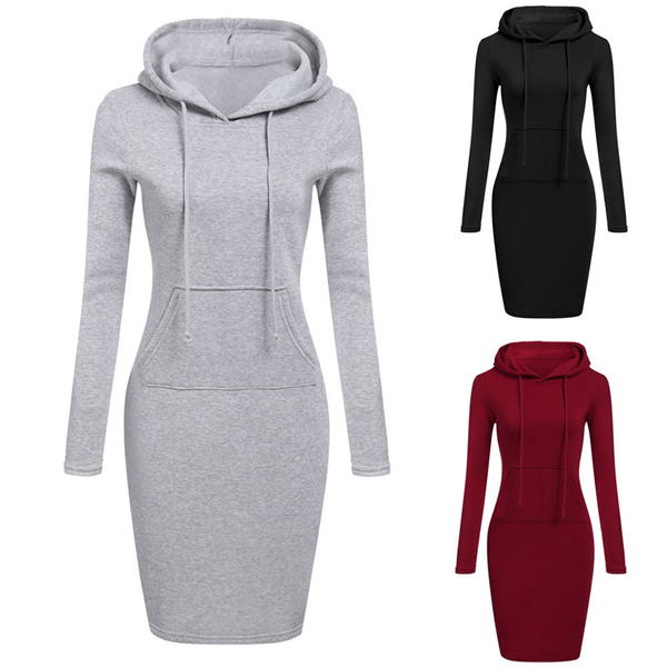 moletom com capuz dress long sleeve