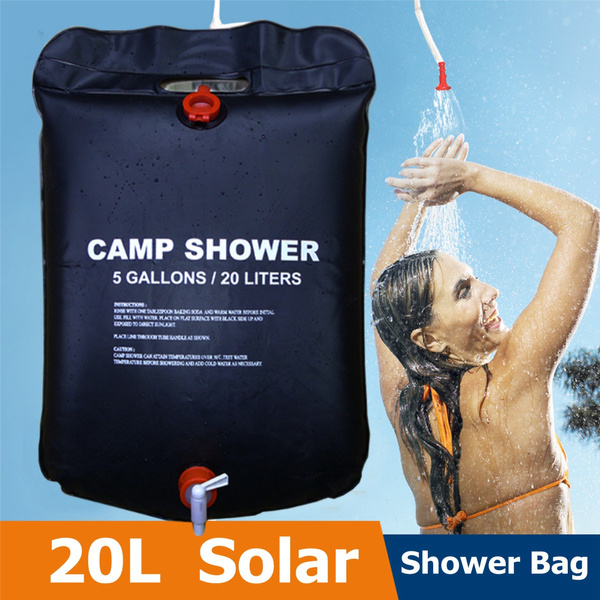 20l Portable Non Toxic Shower Heating Pipe Bag Solar Water Heater Outdoor Camping Camp Wish 20l Portable Non Toxic Shower Heating, Solar Water Heater Outdoor Shower