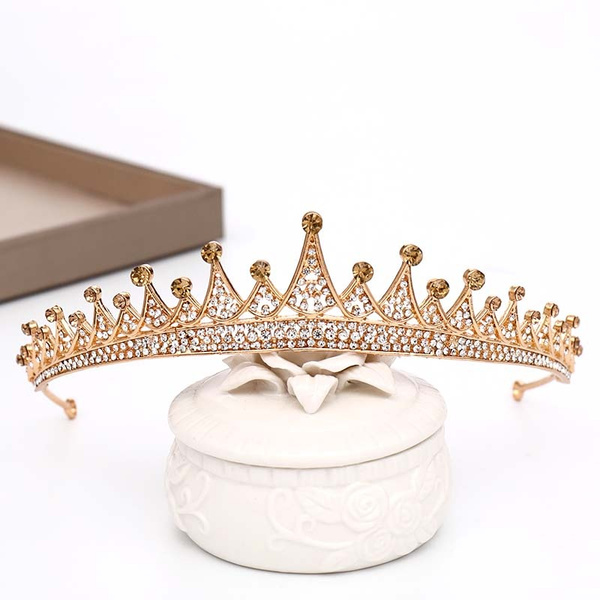 Rhinestones Wedding Crowns Bridal Tiaras Hair Accessories Party Jewelry Headband 