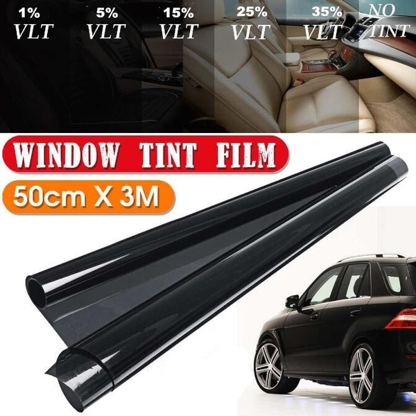 3m 20% Dark Black Smoke Window Tinting Film Tints Kit for Car Kitcar SUV 50 cm 