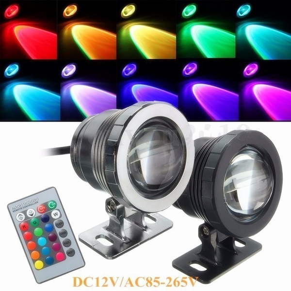 Waterproof 10W RGB LED Light Garden Fountain Pool Pond Spotlight Super ...