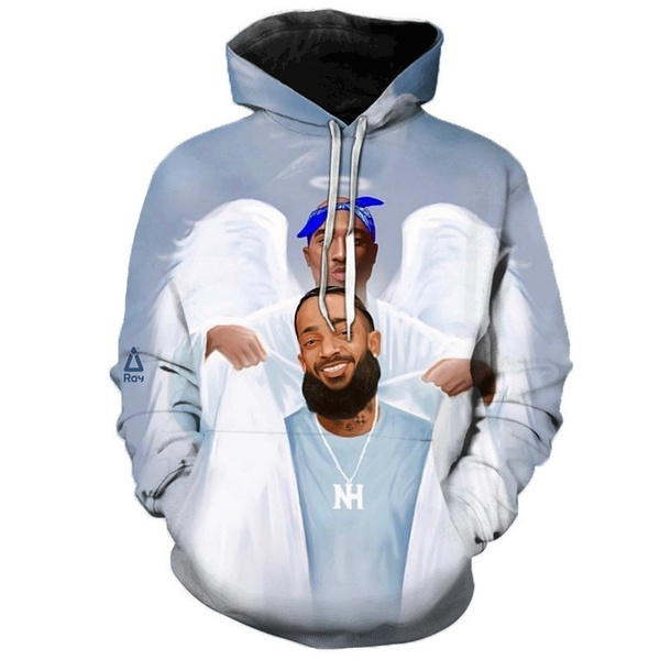 Nipsey hussle and tupac hoodie sale