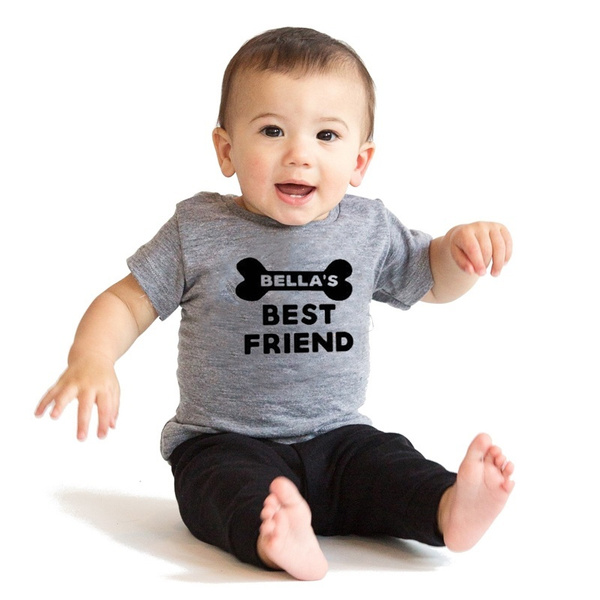 Best Friend Baby T Shirt Baby Boy Clothes Toddler Girl Trendy Birthday Party Shirt Birthday Clothing For Gift Lovely Tee Summer Shirts For Girls Grey T Shirt Wish