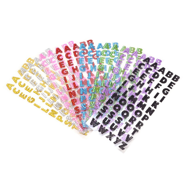 Rhinestone Letters Clothing, Letters Stickers Clothes