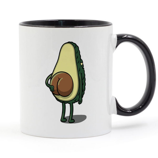 Avocado For Eat Cow For Love' Enamel Mug