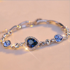 Blues, Crystal Bracelet, Jewelry, Chain