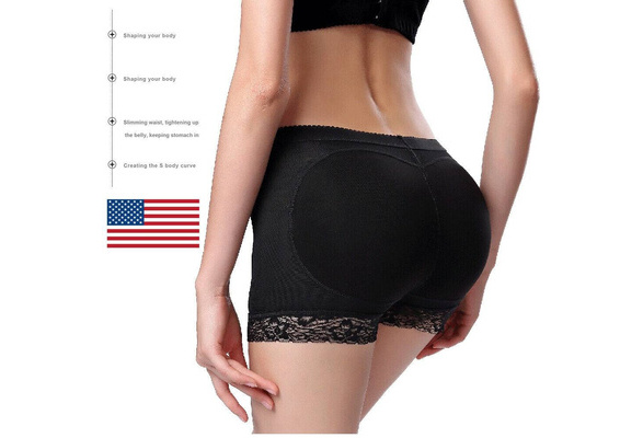 Peachy Lace Padded Panties Women S Shape Waist Slimming Control Busty Hip  XL