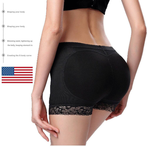 Peachy Lace Padded Panties Women S Shape Waist Slimming Control Busty Hip  XL