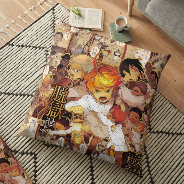 Yakusoku No Neverland / The Promised Neverland Anime Poster Pattern Cushion  Cover Throw Pillow Case Home Decor High Quality | Wish