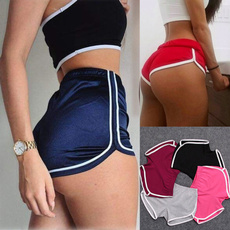 Shorts, Sports & Outdoors, Elastic, Pleated