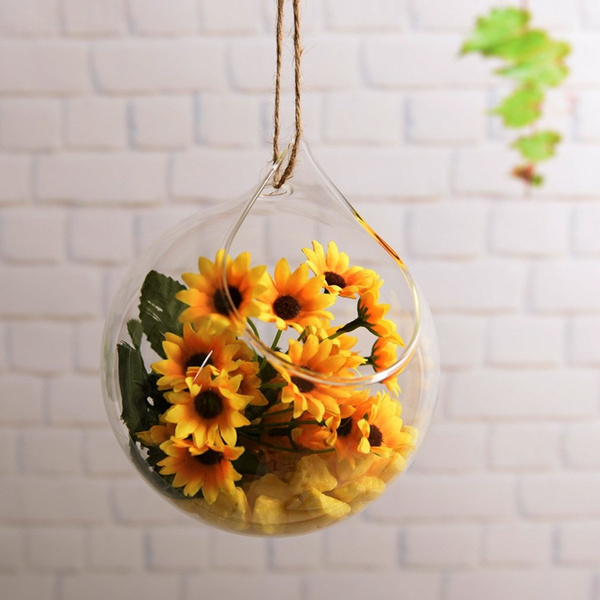 Wall Hanging Vase For Hydroponics Plants Goldfish Bowl Vase Styled Decor 0A 