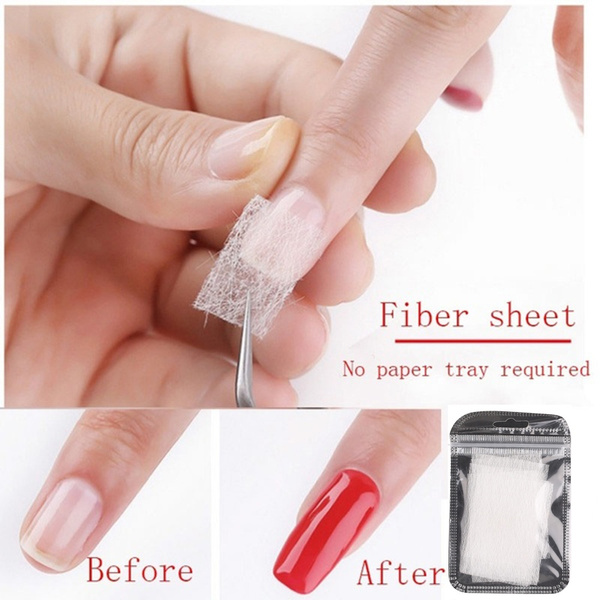 10/20pcs/pack Fiberglass Silk Nail Builder Extension Tips Manicure Nail ...