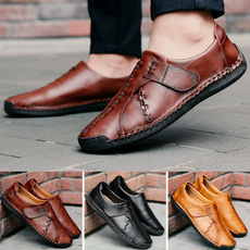 casual shoes, men's flats, leather shoes, drvingshoe