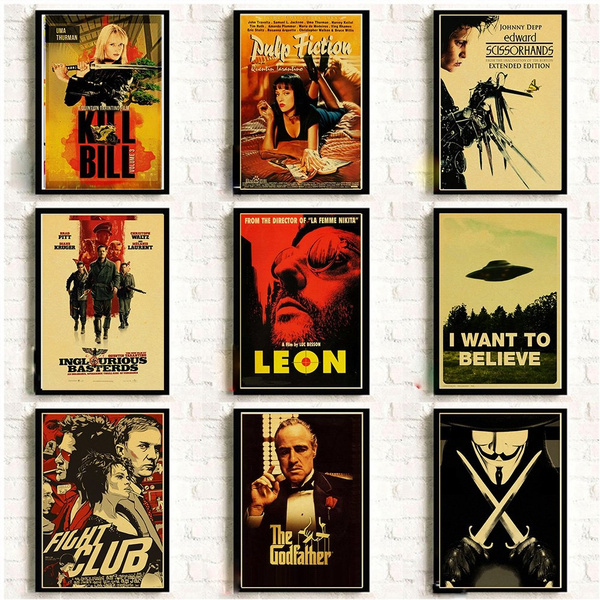 Kill Bill/Framed Film Poster/Godfather/Pulp Fiction/Star Wars/All AVAILABLE 