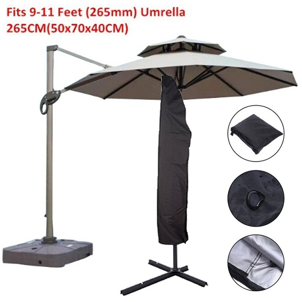 Parasol Banana Umbrella Cover Waterproof Cantilever Outdoor Garden Patio Shield 