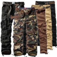 Luxury Men's Multi Pocket Military Jeans Casual Training Plus Size ...