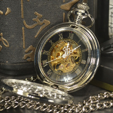 Antique, Skeleton, Hollow-out, chainwatch